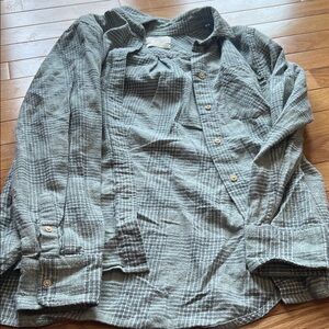 J. Crew Gray Plaid Button Down Shirt